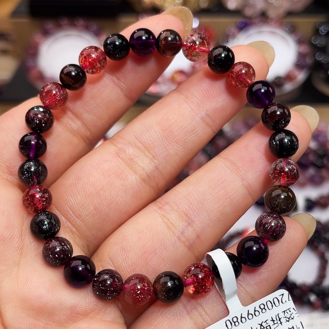 水晶手链未镶嵌黑加仑7