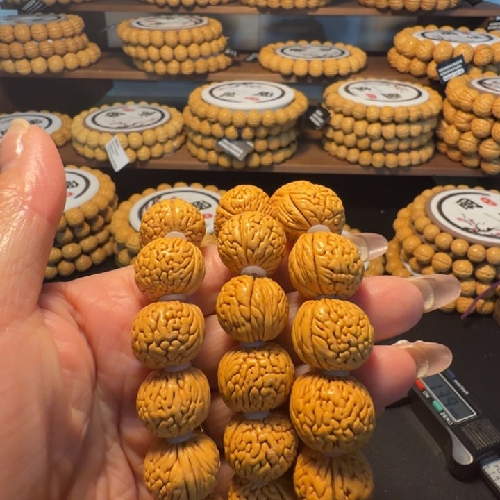 核桃手串/手链龙鳞柳叶