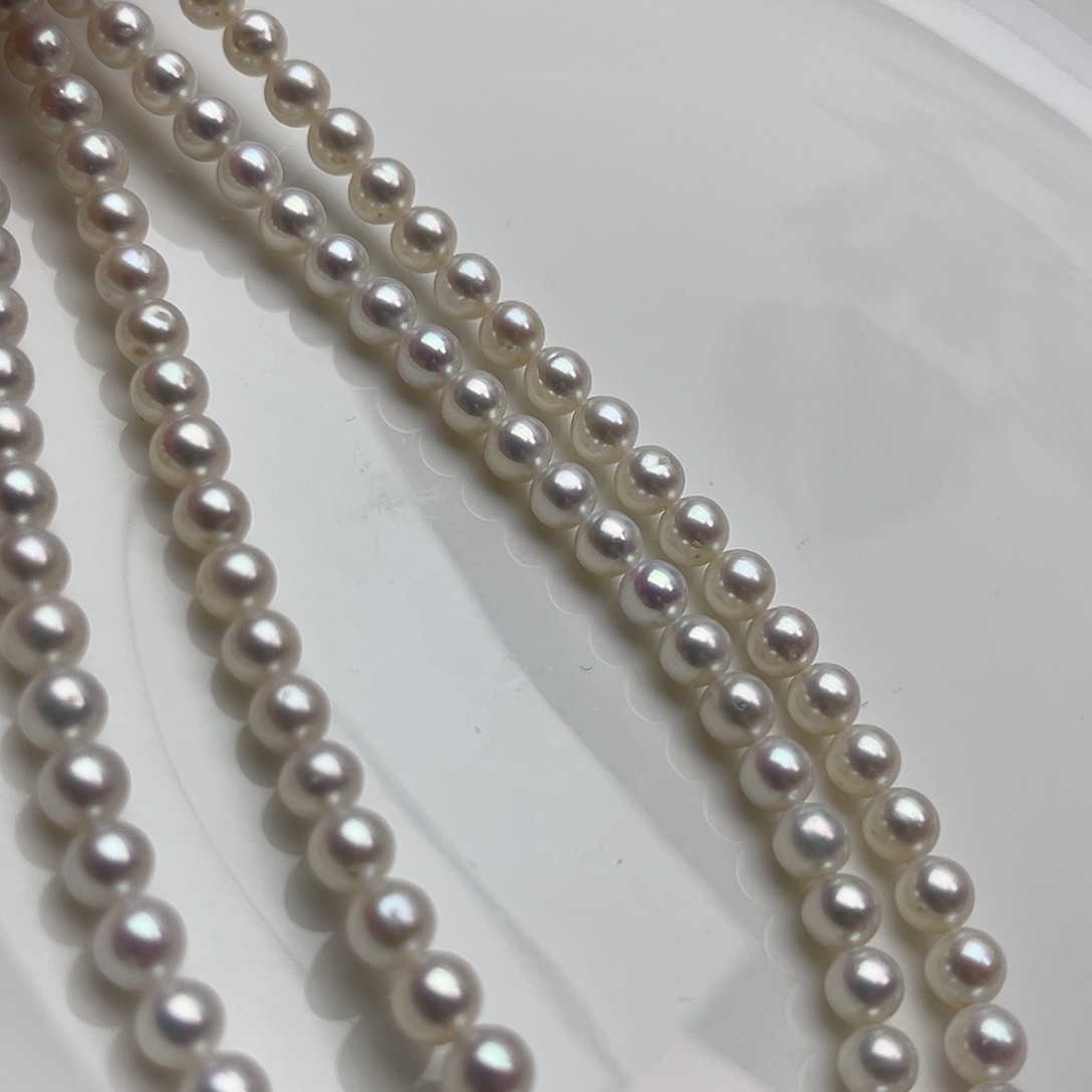 月***茶未镶嵌毛衣链淡水珍珠80