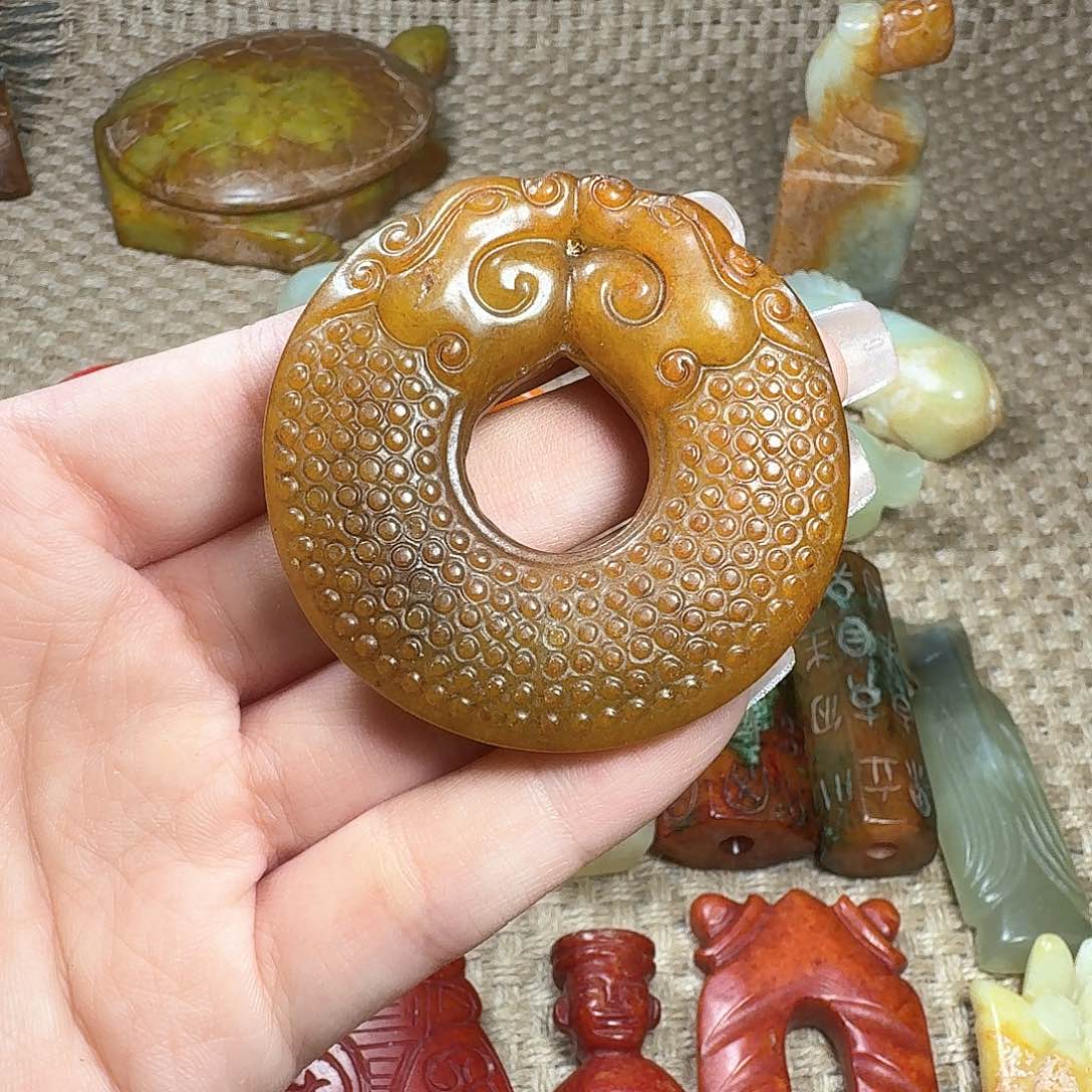 白玉菩提吊坠挂件