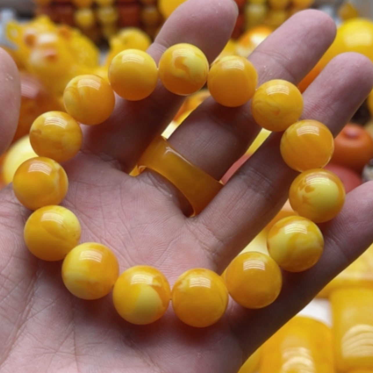 【闪购商品】树脂制品好*滴蜜蜡手半卡14.5