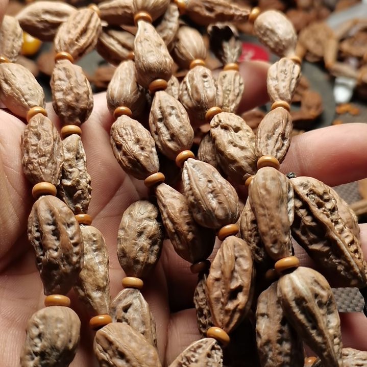 文玩核桃手串王****3东北秋子异型籽20