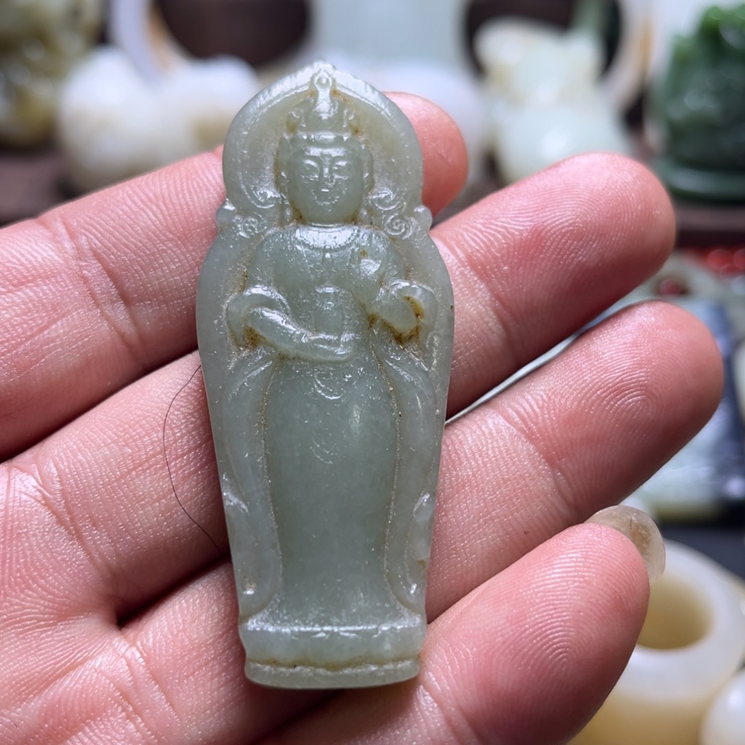 和田玉未镶嵌挂件