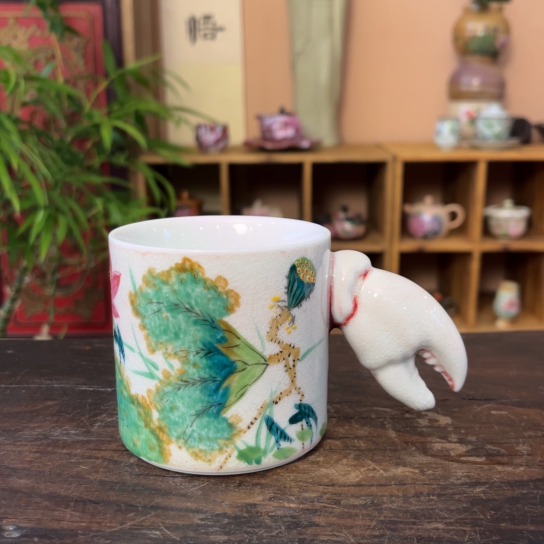 柴烧手工手绘陶瓷