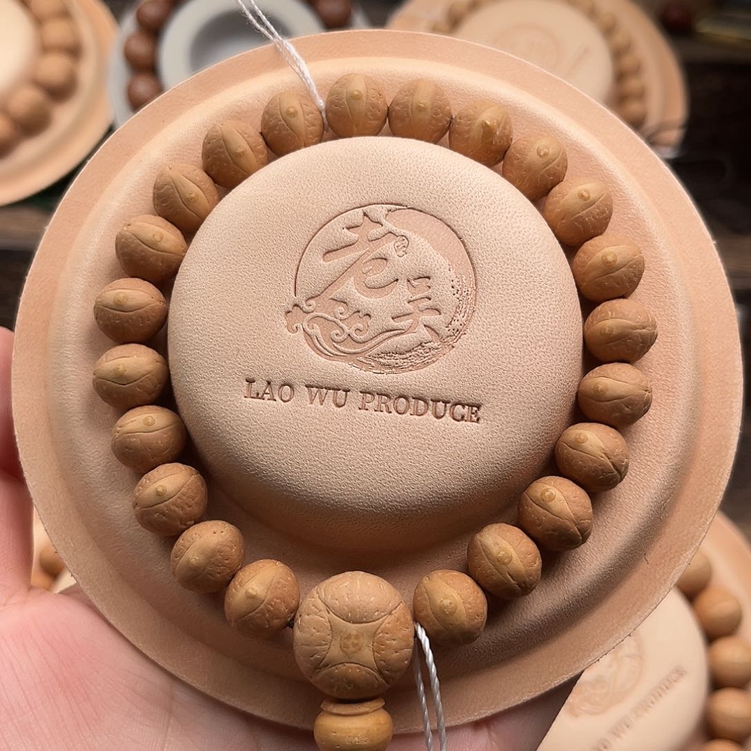 凤眼菩提手串福利精品11.5mm矮桩铁籽顶货皮质