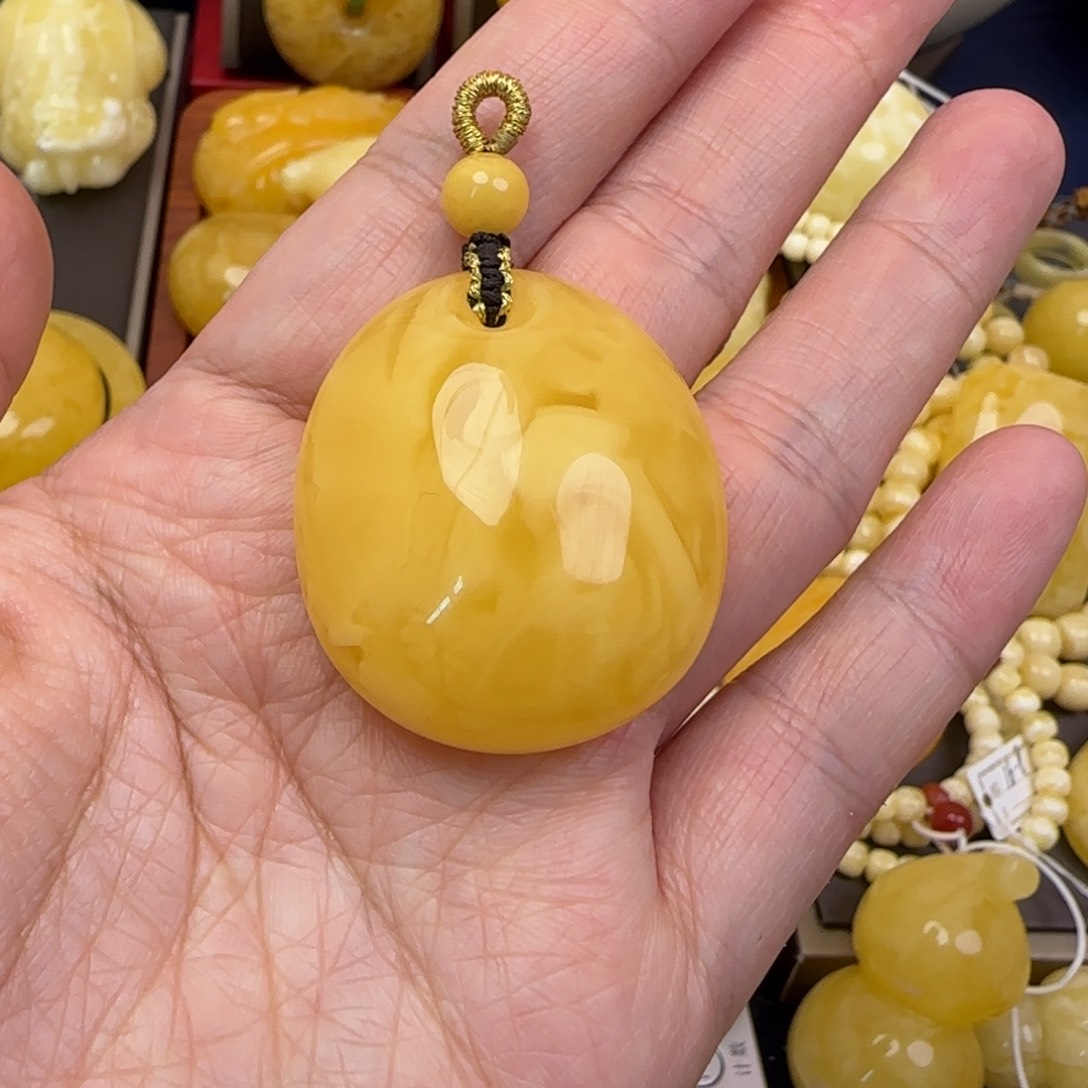 蜜蜡颈饰未镶嵌天然蜜蜡