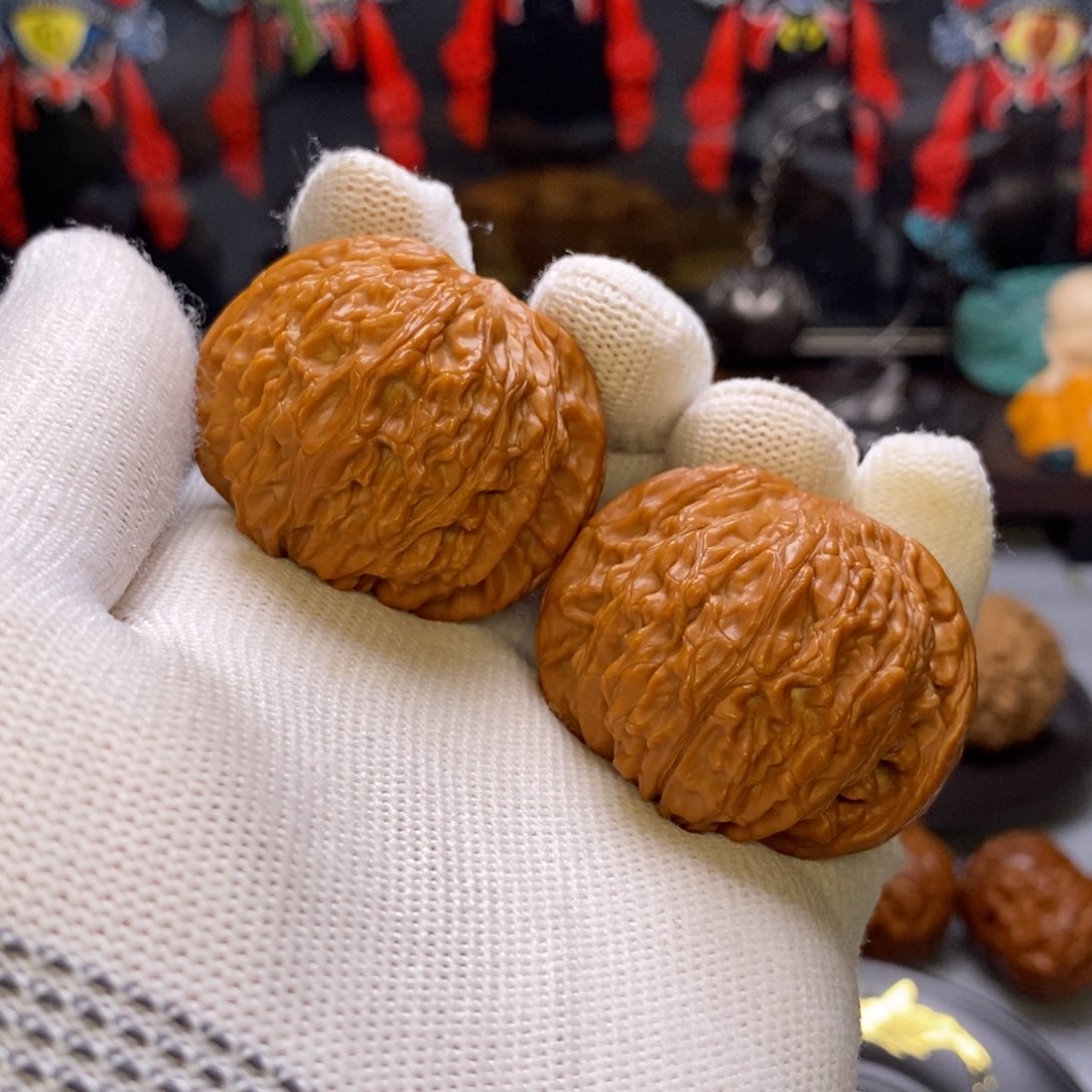 文玩核桃吊坠冯*?延庆老树磨盘41j