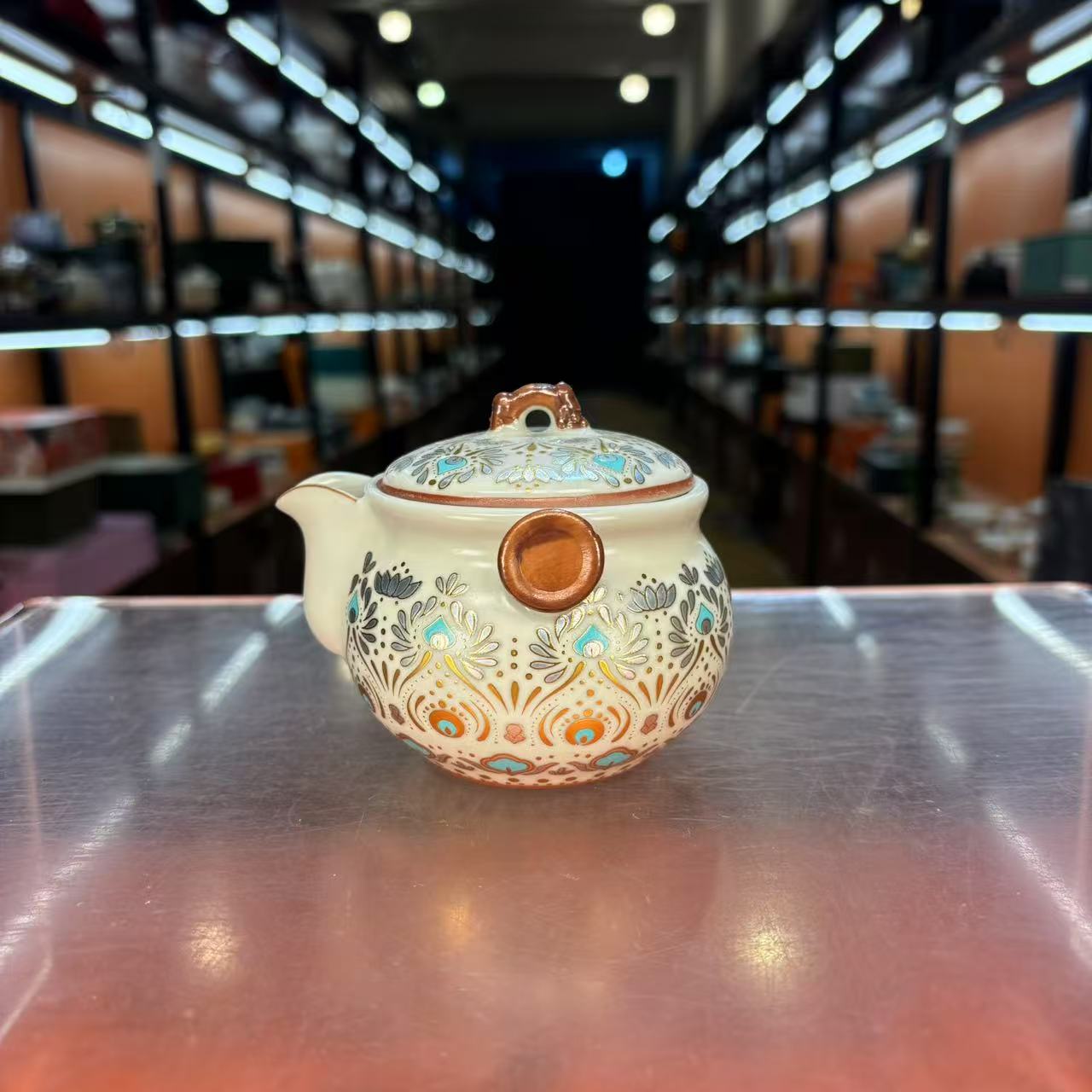 秋香茶具 敦煌金银措壶-2668-0824