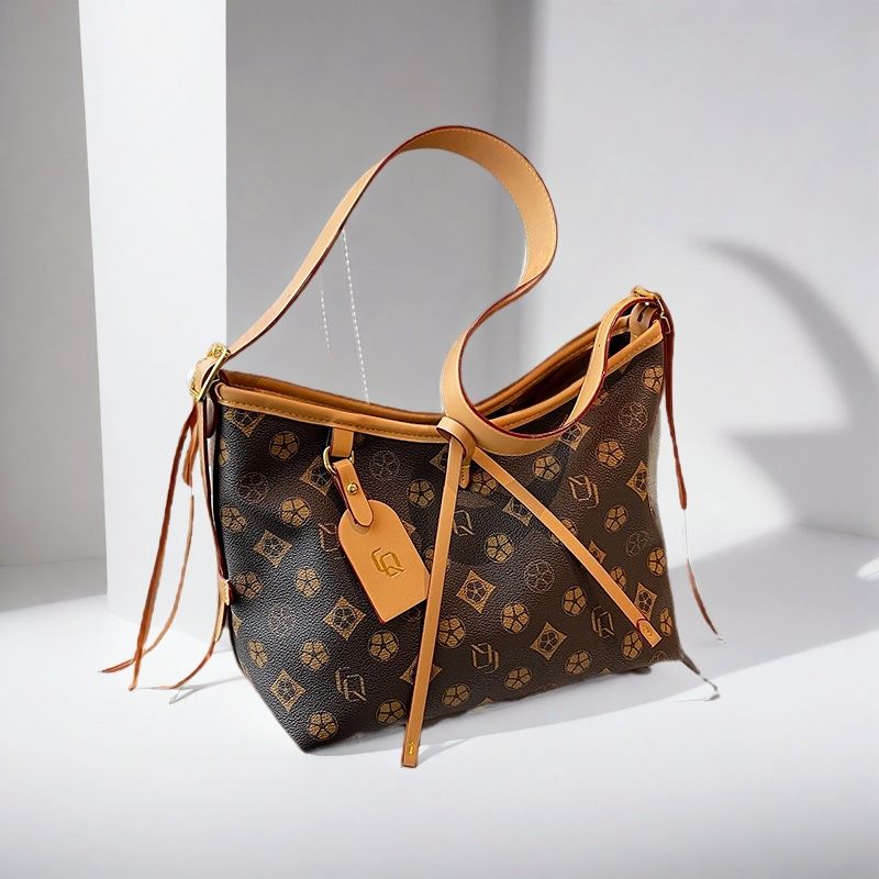 2025新款时尚大容量腋下包包通勤托特女包单肩斜挎包正品