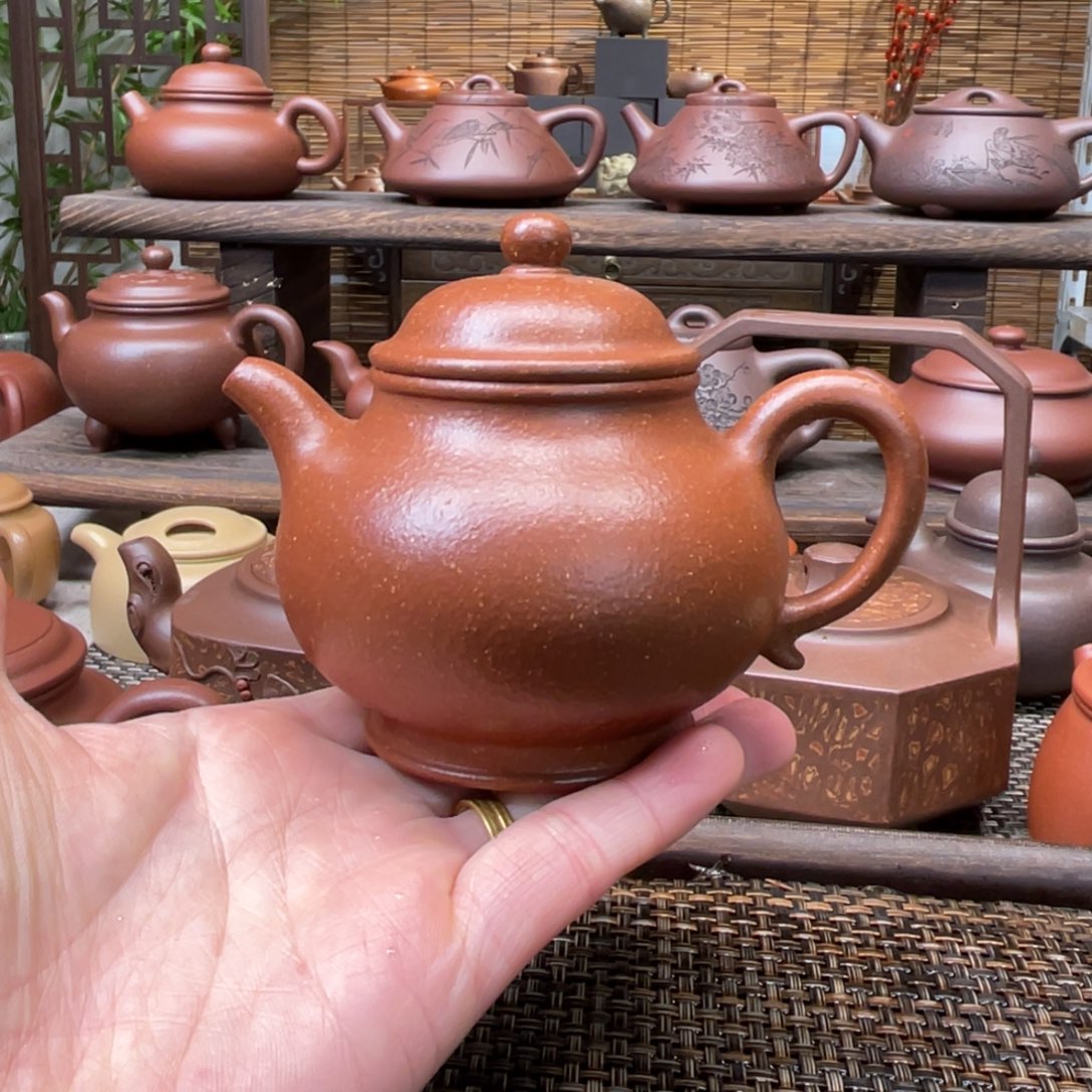 紫砂茶壶宜兴原矿紫砂手工制200