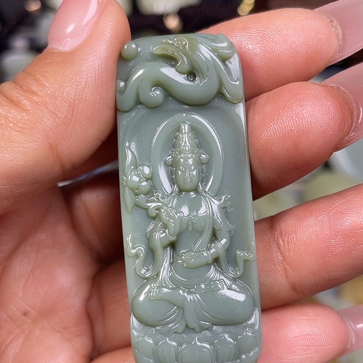 和田玉未镶嵌挂件