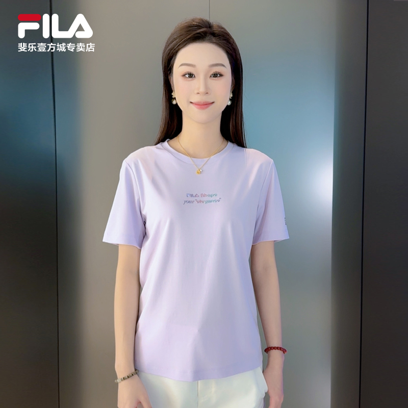 Fila/斐乐新款女子【休闲运动简约短袖T恤衫夏】百搭A11W521113F