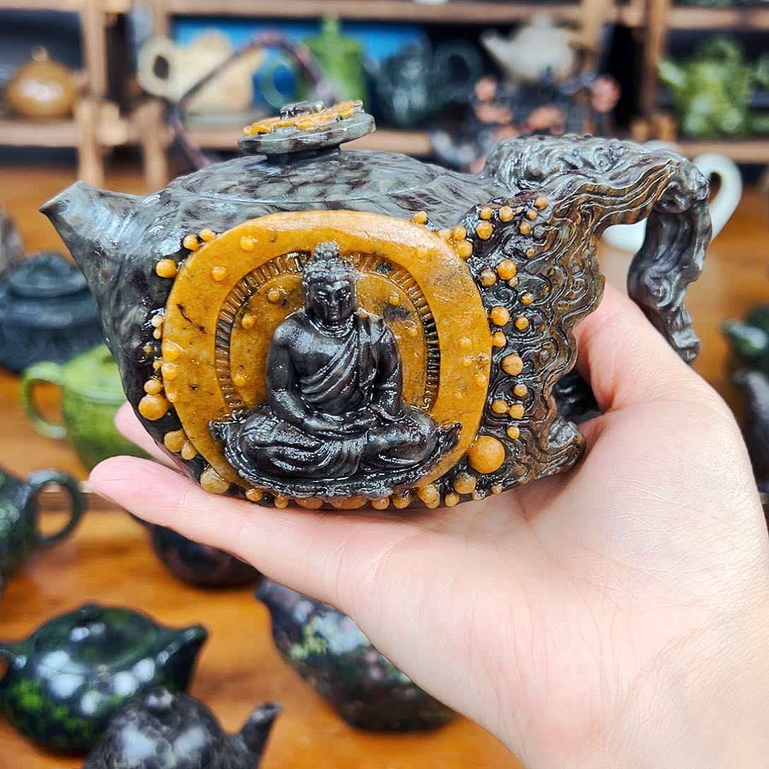 茶空间天然石料米粒?**?