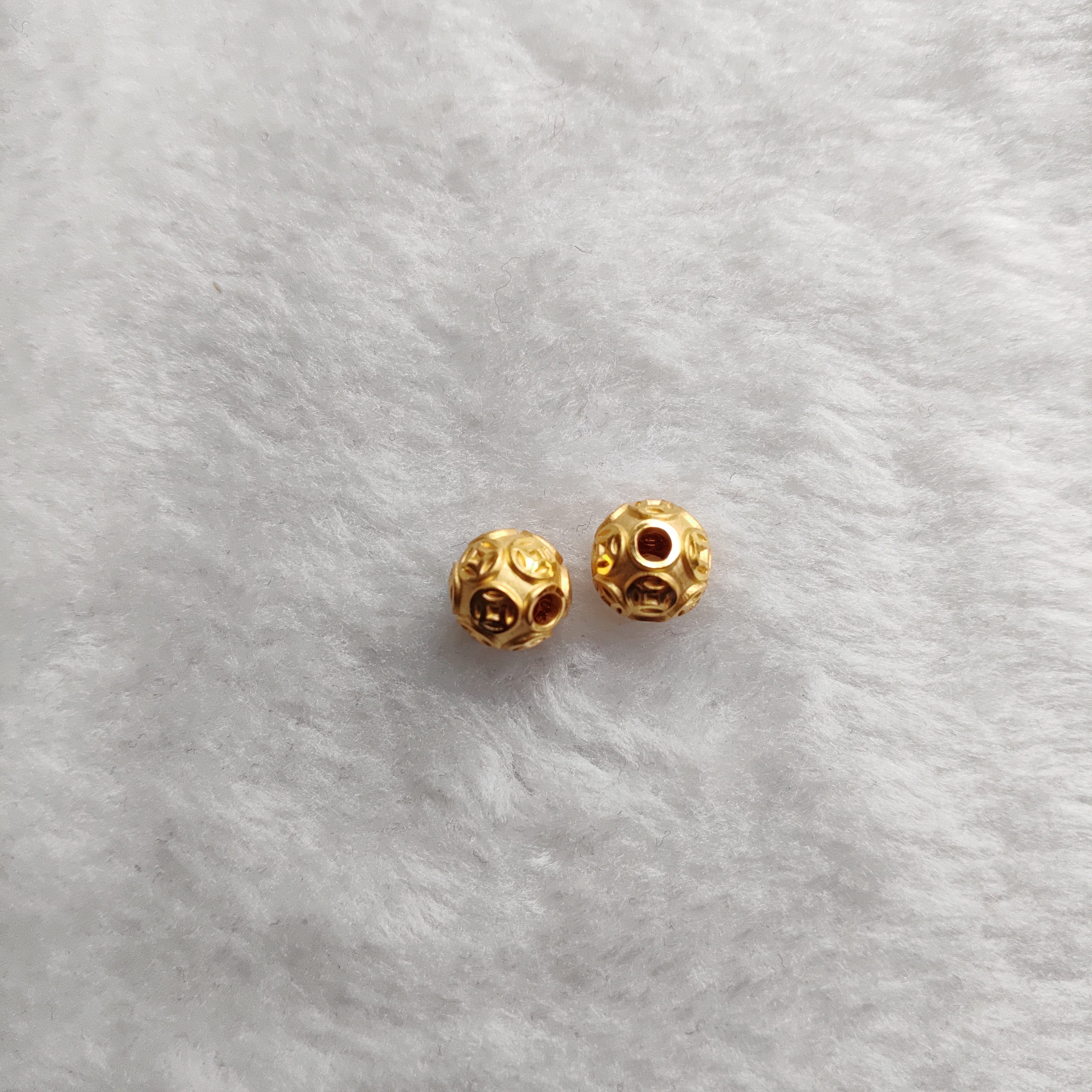 金元宝足金999貔貅珠子首饰