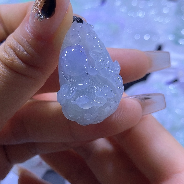 颈饰未镶嵌翡翠天然翡翠A货吊坠