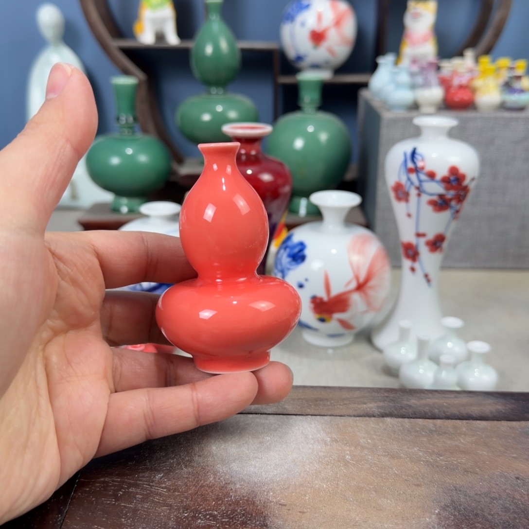 陶瓷手工小花器摆件