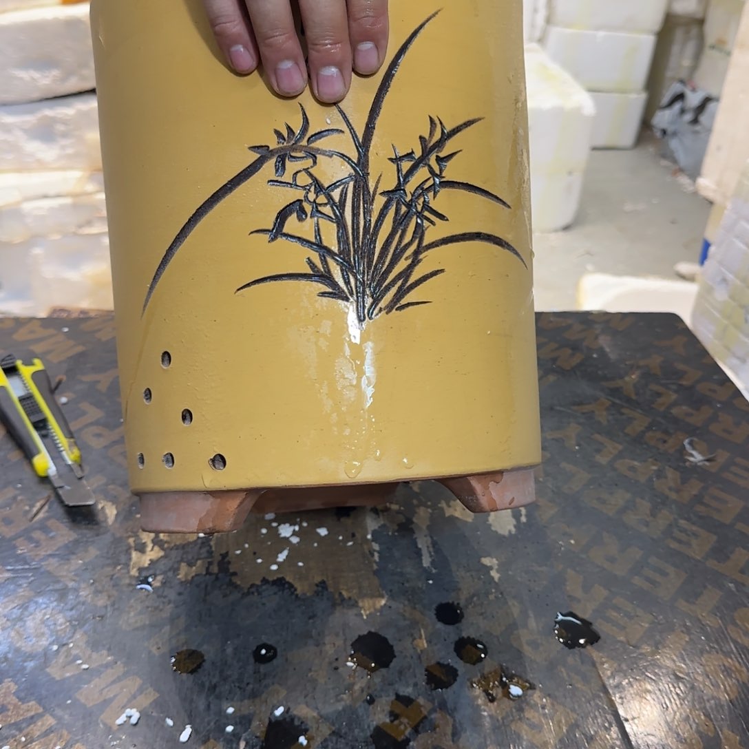 紫砂花盆口径17.22口径