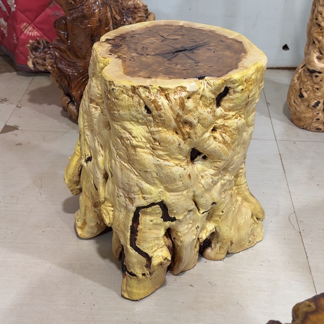 得***院龙纹鸡心枣木手工艺品 