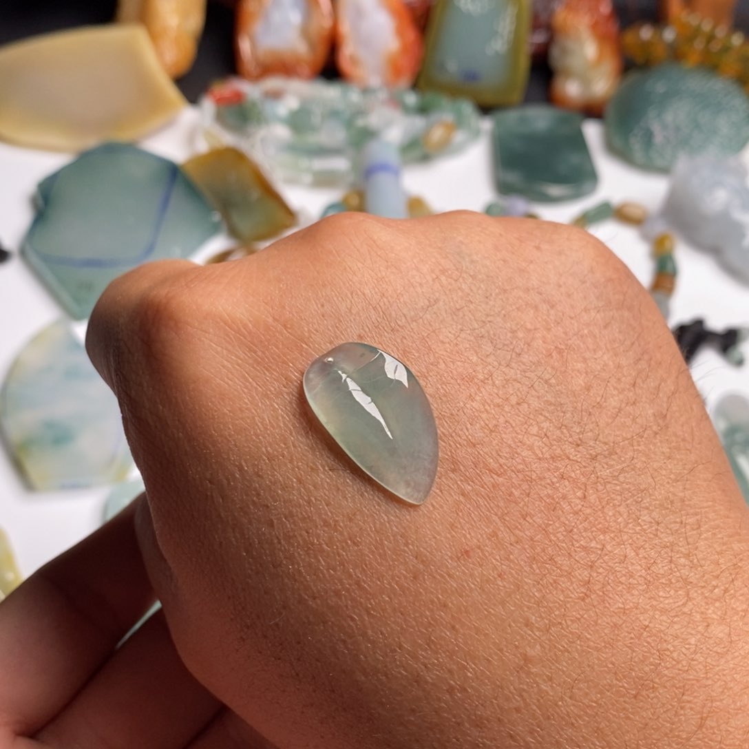 定制翡翠未镶嵌随形叶子