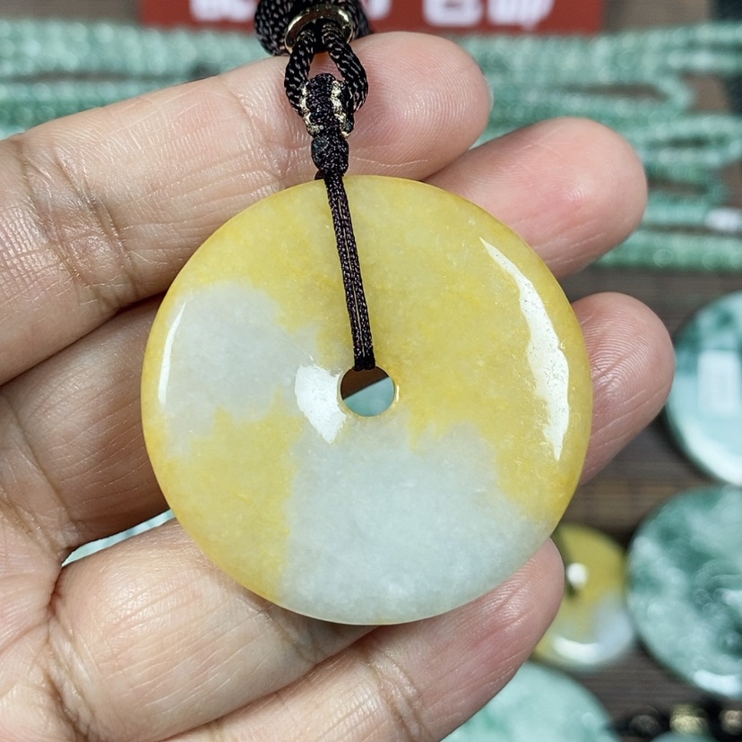 【闪购商品】翡翠颈饰未镶嵌玉吊坠翡翠玉平安扣