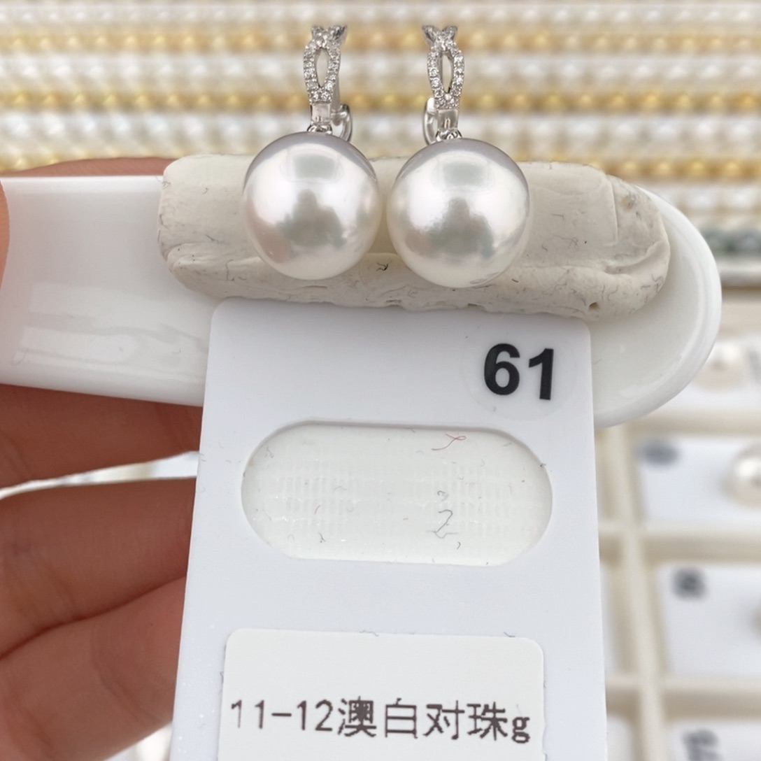 定制海水珍珠发饰18K金镶嵌