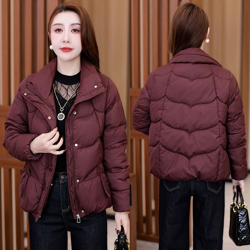 2025新款时尚冬季棉服女洋气修身显瘦加厚棉袄保暖小个子棉衣