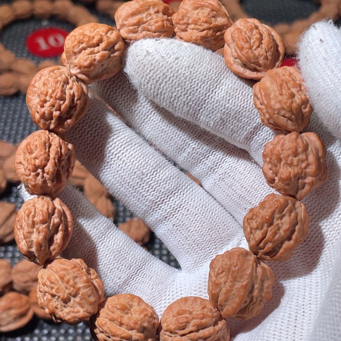 。***金手串文玩核桃嵩山蛤蟆头疙瘩纹原皮