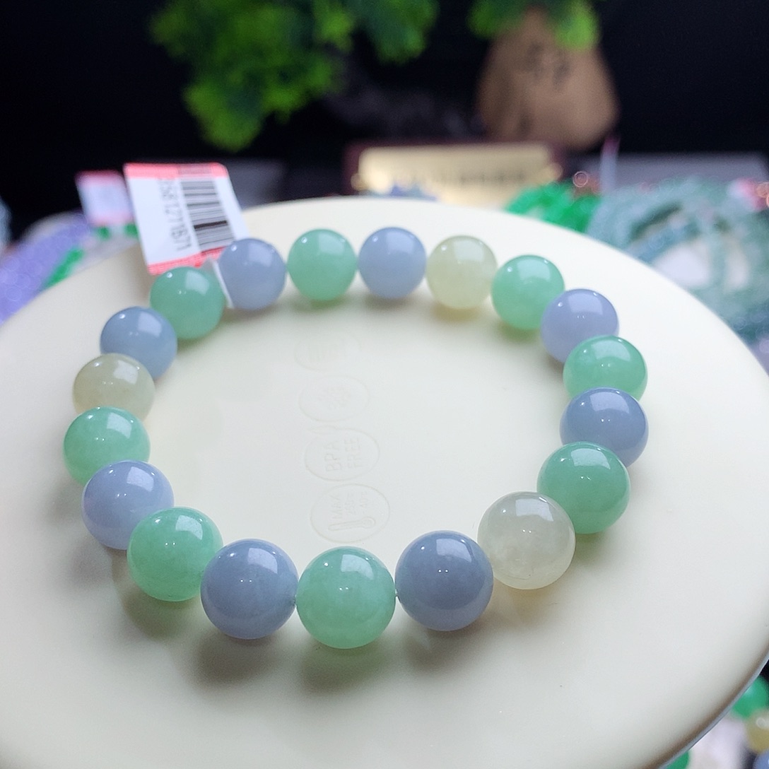 未镶嵌手串翡翠?***~卡10mm