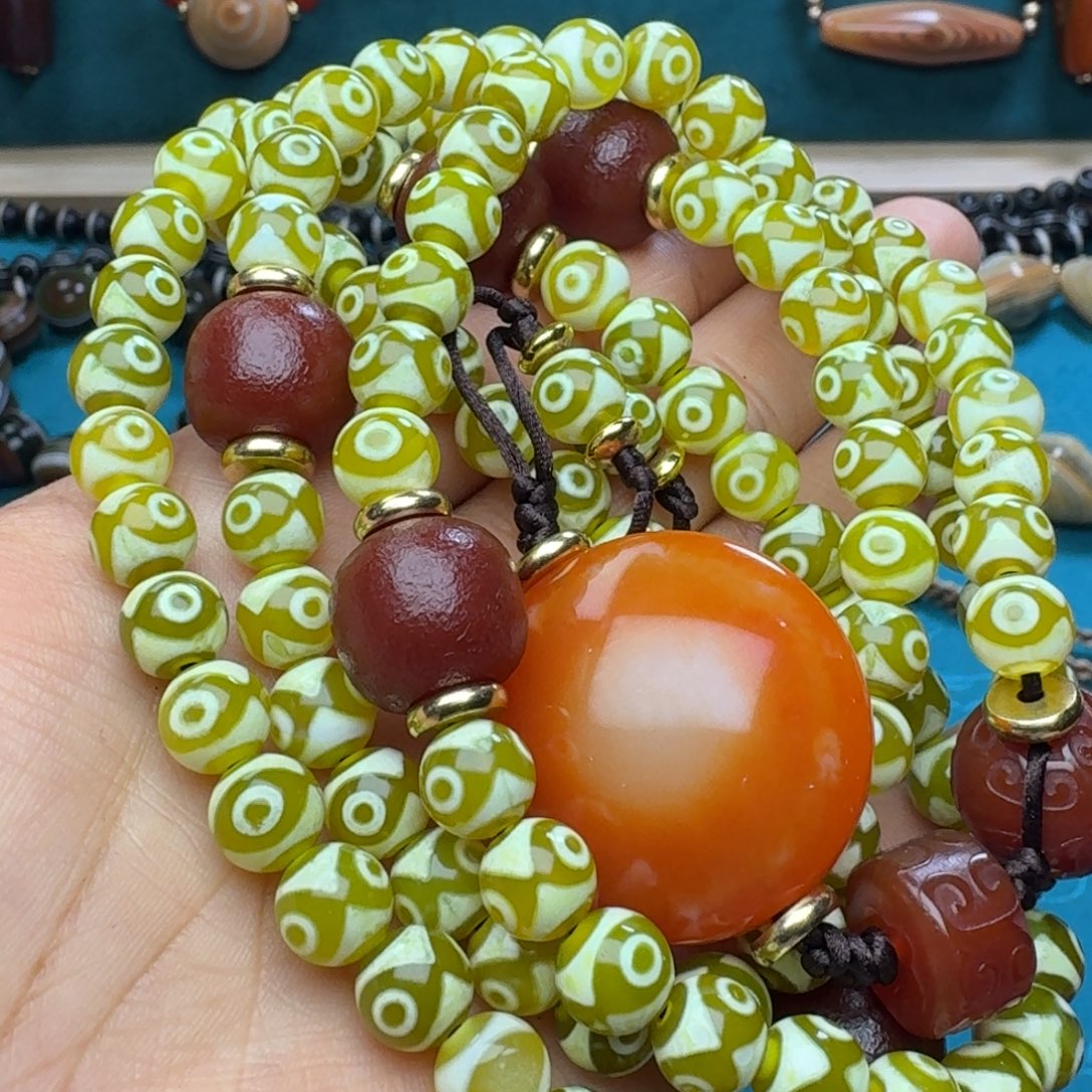 玛瑙/玉髓未镶嵌项链