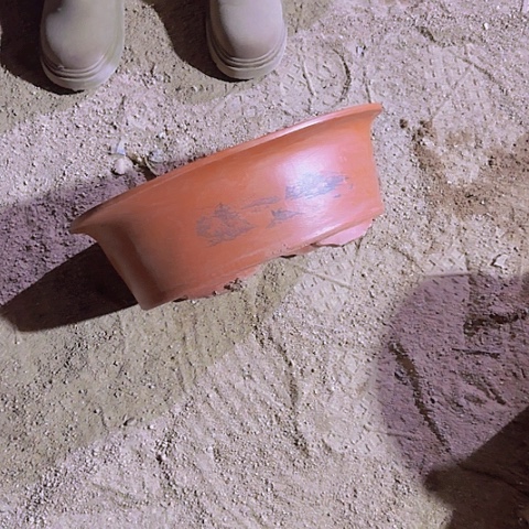 紫砂38红色椭圆湖泊