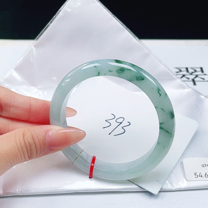 未镶嵌手镯翡翠54+正圈