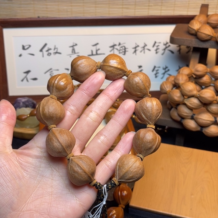 山***木橄榄核手串/手链22.25精品梅林铁核