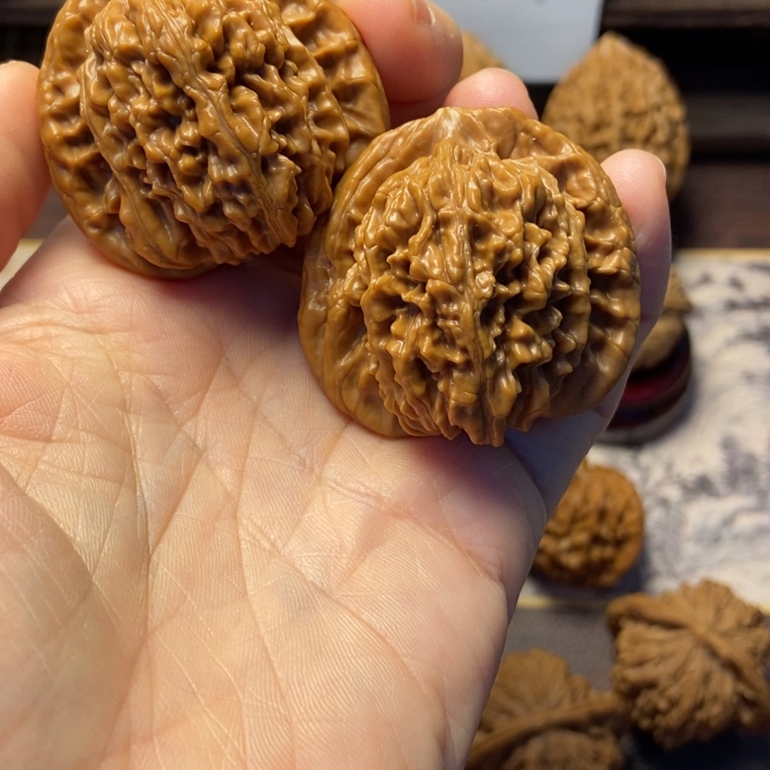 旺****把件文玩核桃全品四座楼43