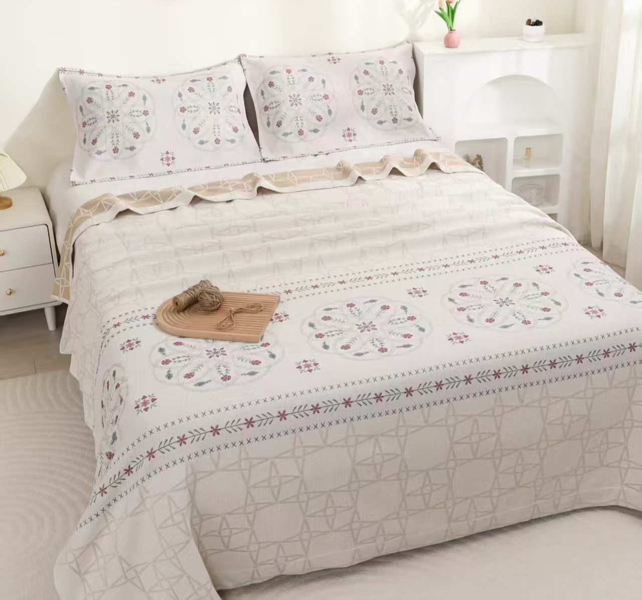 【新易麦】2*2.3米罗布麻床盖柔软亲肤毯