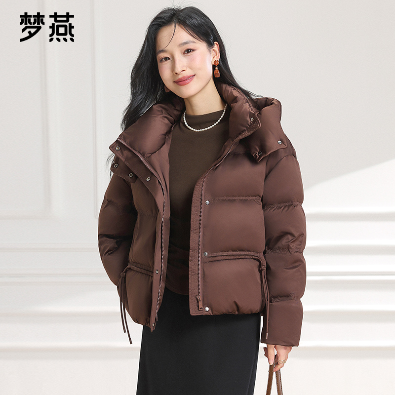 梦燕秋冬女时尚百搭气质大方宽松休闲舒适保暖90鹅绒服CY11B5012