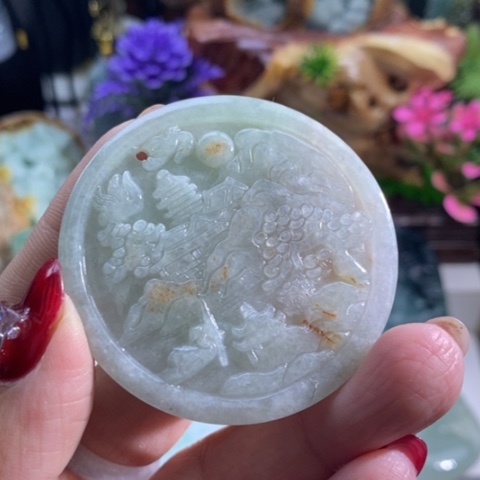 【闪购商品】颈饰未镶嵌翡翠山水