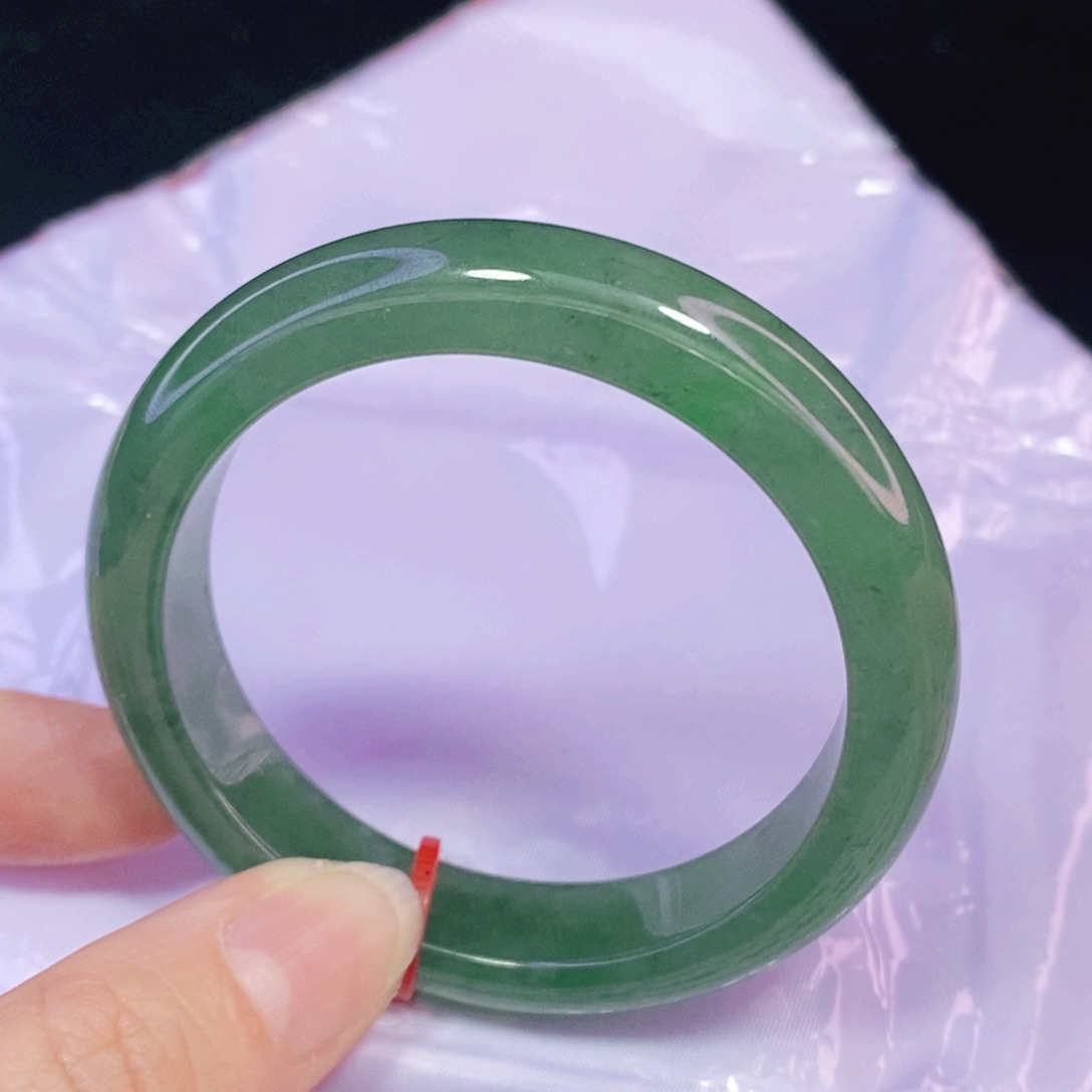 未镶嵌手镯翡翠51.8正圈