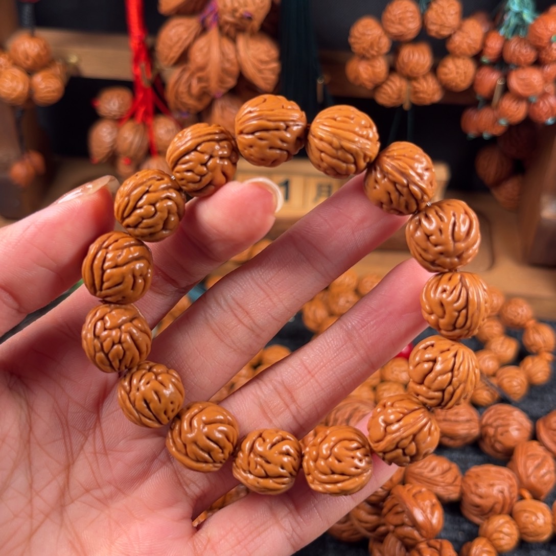 桃核手串桃枭捡漏手串