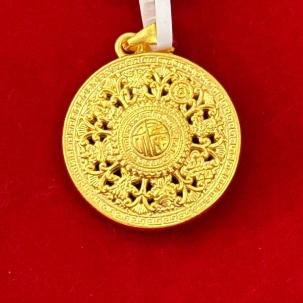 【陈晨专享】 足金999饰品 八宝罗盘吊坠 3.89 GP