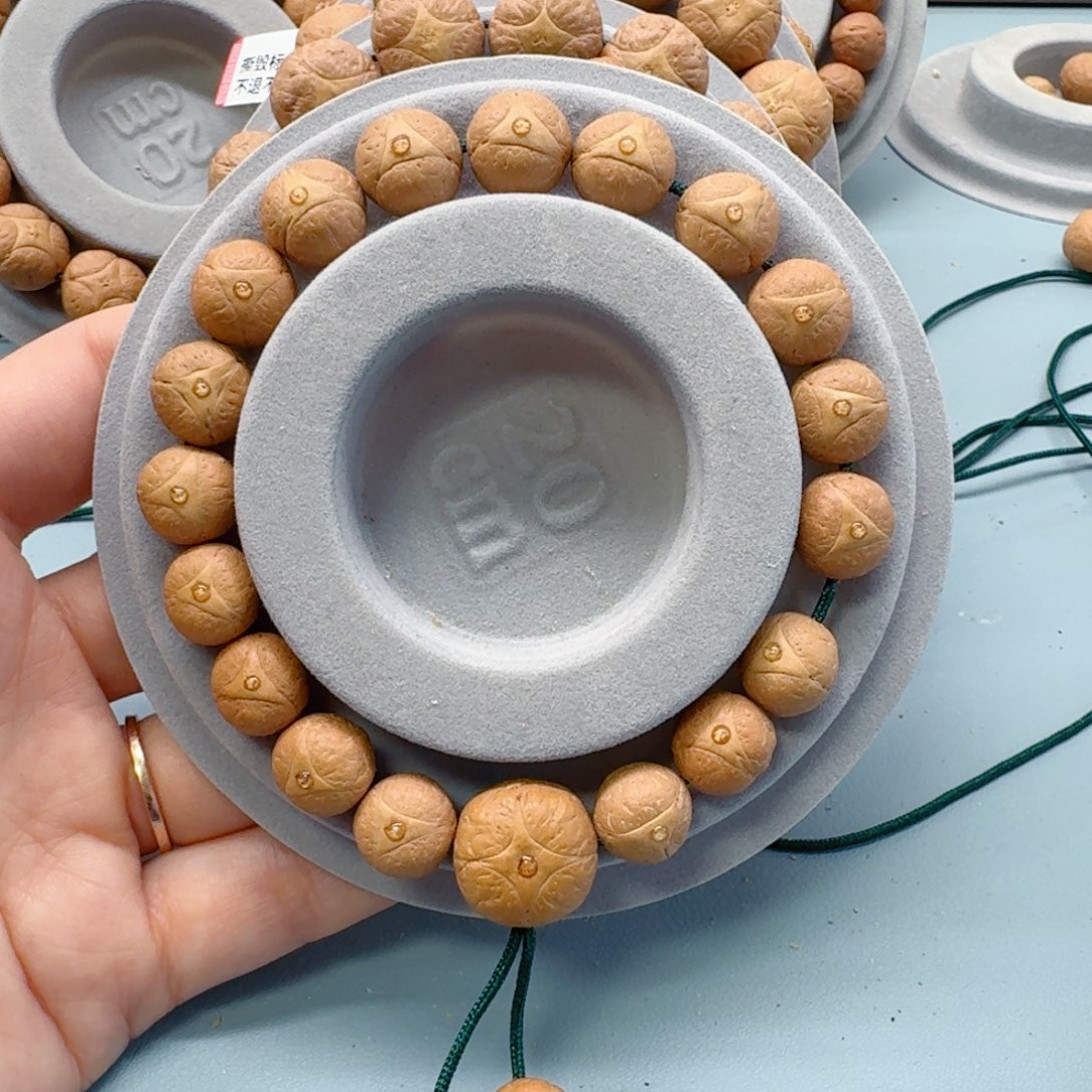 黑***桃凤眼菩提手串12龙眼，9@0105