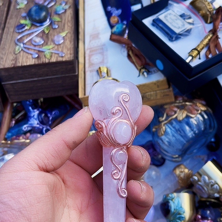 英***子未镶嵌紫晶摆件水晶