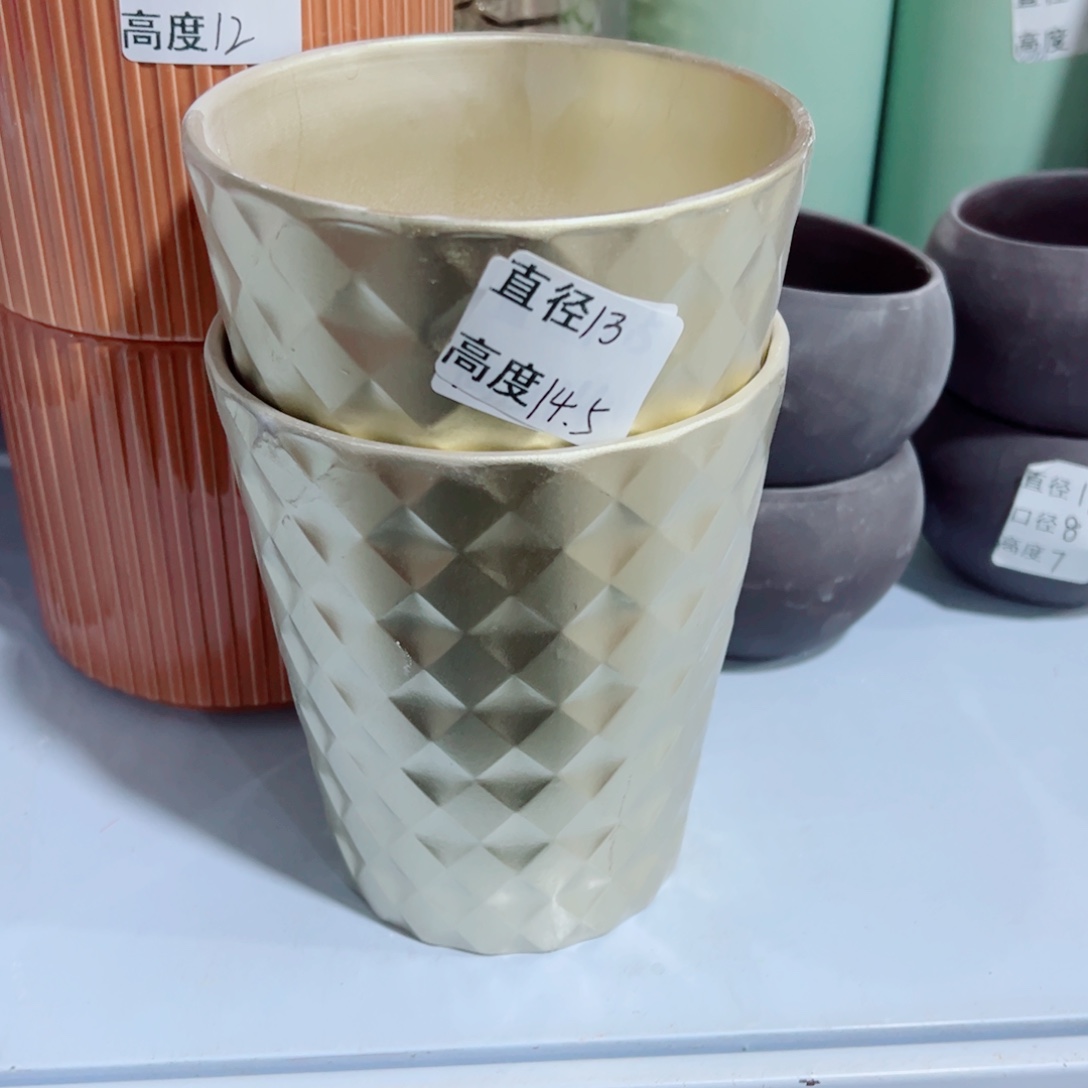 有孔，陶瓷花盆满10米包邮发货