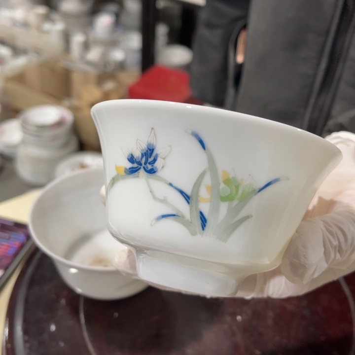 醴陵高温瓷釉下手绘200毫升