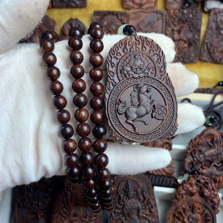 黄花梨/降香黄檀吊坠善**水黄花梨黄花梨