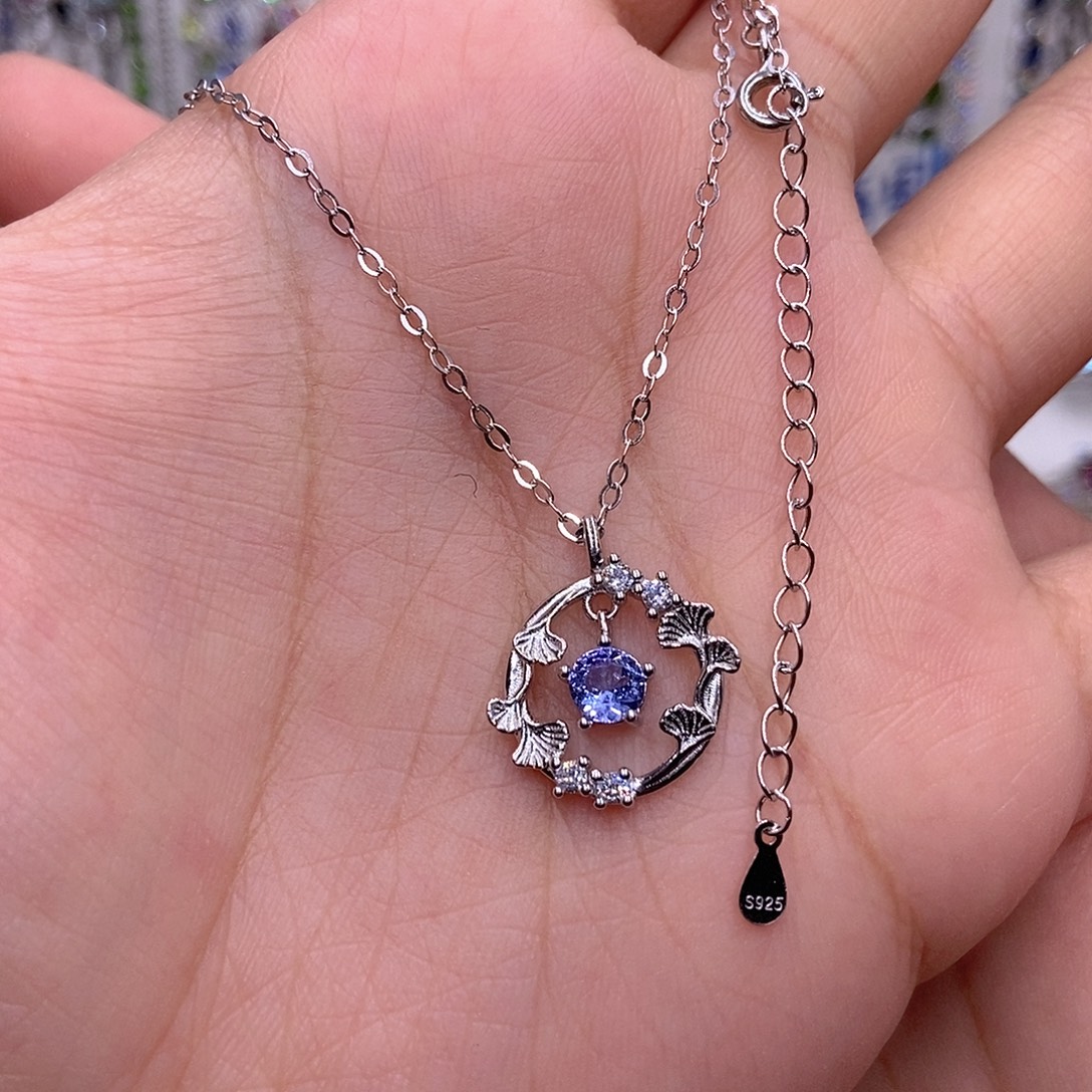 坦桑石戒指银S925镶嵌