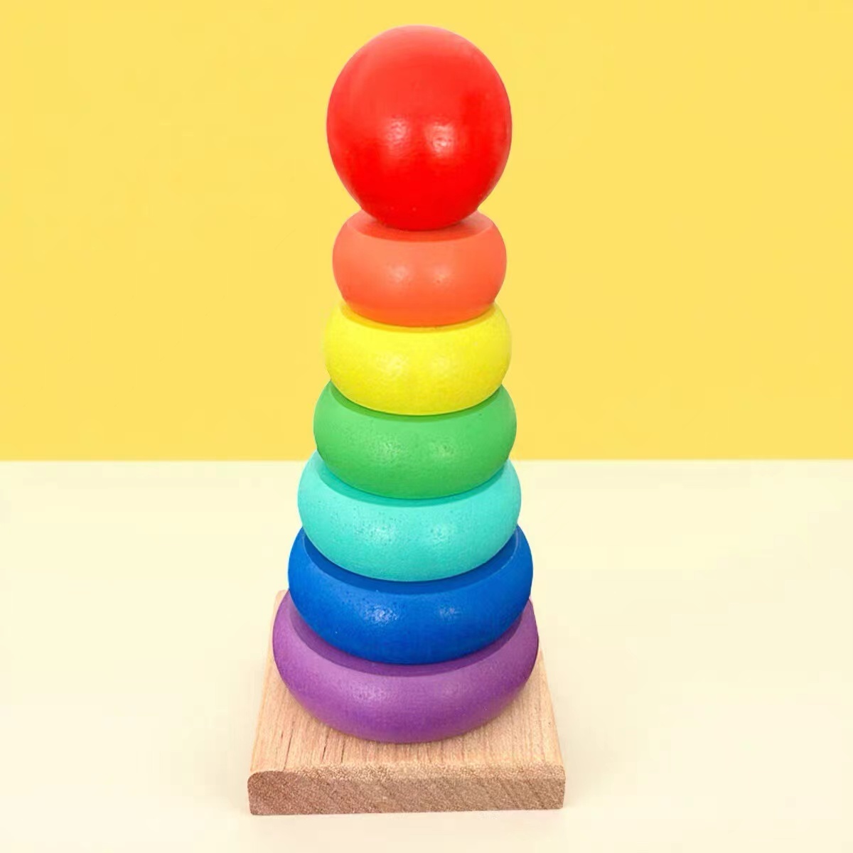 新款木制叠叠乐套圈益智玩具Z1176