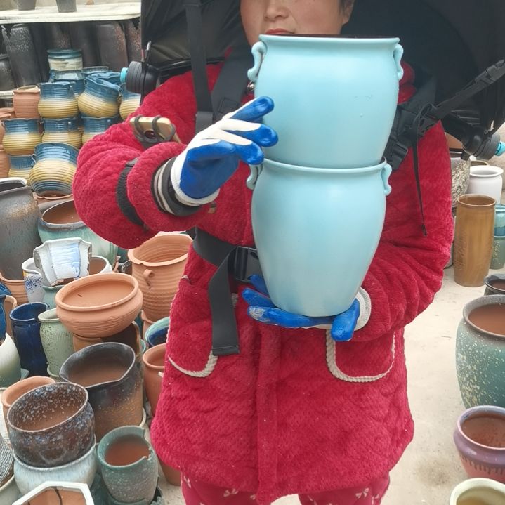 红陶口17高21瑕疵两个