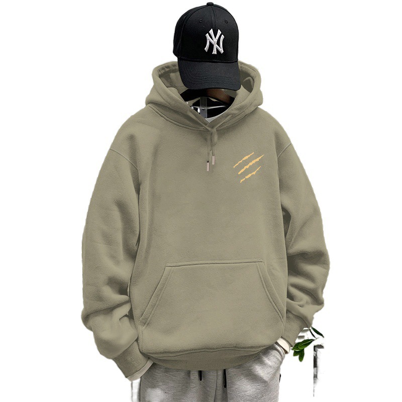 连帽卫衣男春秋季潮牌上衣新款美式休闲男士长袖外套情侣衣服