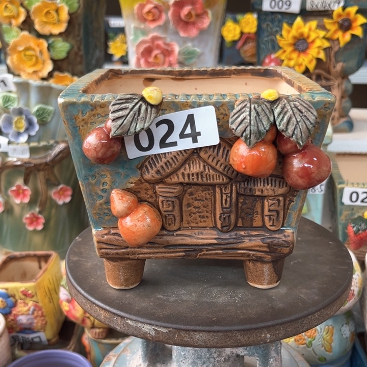 紫砂花盆粗陶材质多肉花盆