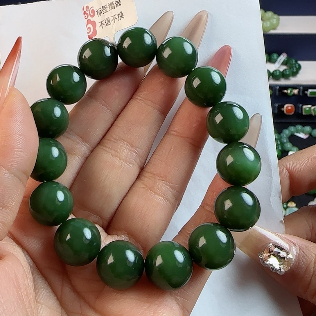 和田玉手串未镶嵌